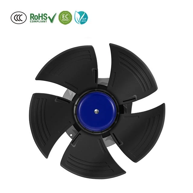 350mm EC Air Flow Ventilation Industrial Axial Exhaust Fan For Machine Cooling